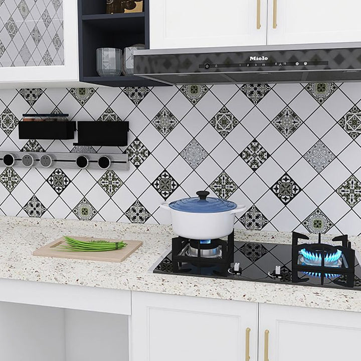 Lisslune | Mosaic Tiles Self-Adhesive Tiles Square Self-Adhesive Back Wall