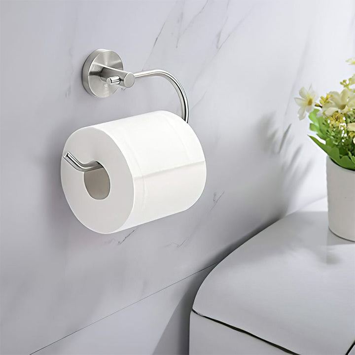 Lisslune | Metal Simple Bathroom Accessories as a Single Piece or in a Set in Silver