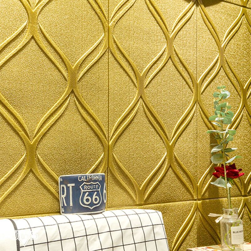 Lisslune | Contemporary waterproof wall planks striped brick bedroom wall panels