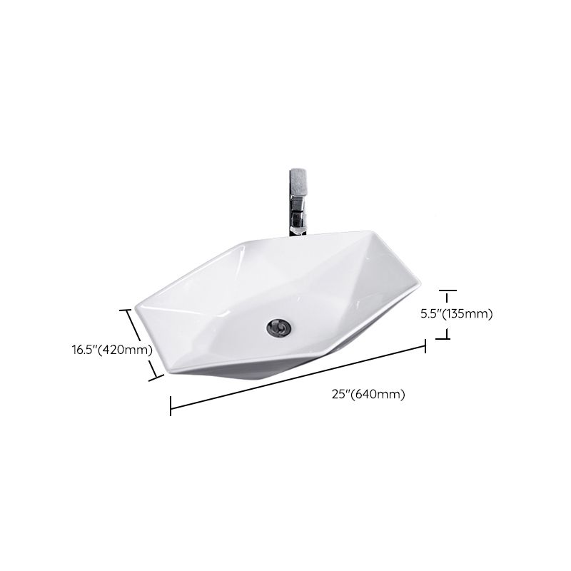 Lisslune | Modern Basin Solid Color Porcelain Sink