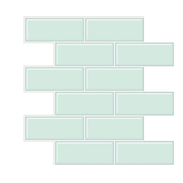 Lisslune | Rectangular Tile - Peel & Stick Easy waterproof plastic peel and stick subway tile for the kitchen