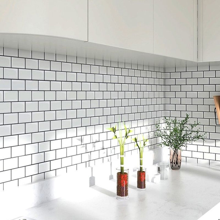 Lisslune | Modern Wallpaper Field Tile/Single Tile Peel and Stick Back Splash Kitchen