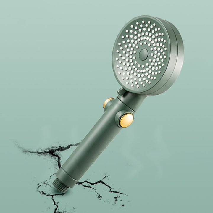 Lisslune | Contemporary Round Shower Head Combo Handheld Shower Head 9.8 Inch H Spray Head