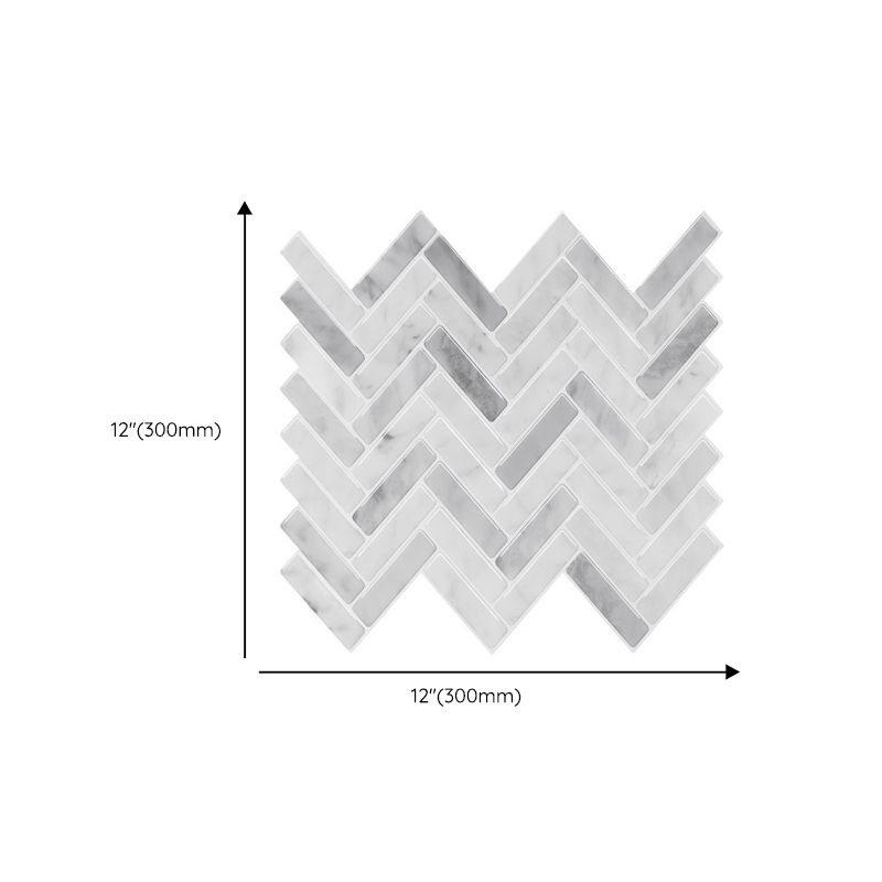 Lisslune | Modern Peel and Stick Tiles PVC Herringbone Peel and Stick Backsplash Tiles