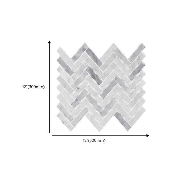 Lisslune | Modern Peel and Stick Tiles PVC Herringbone Peel and Stick Backsplash Tiles