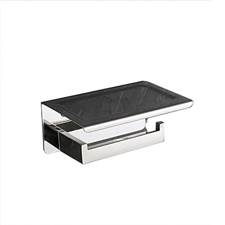 Lisslune | Modern Bathroom Element Set Paper Holder Gray Towel Bar Bathroom Accessory Set