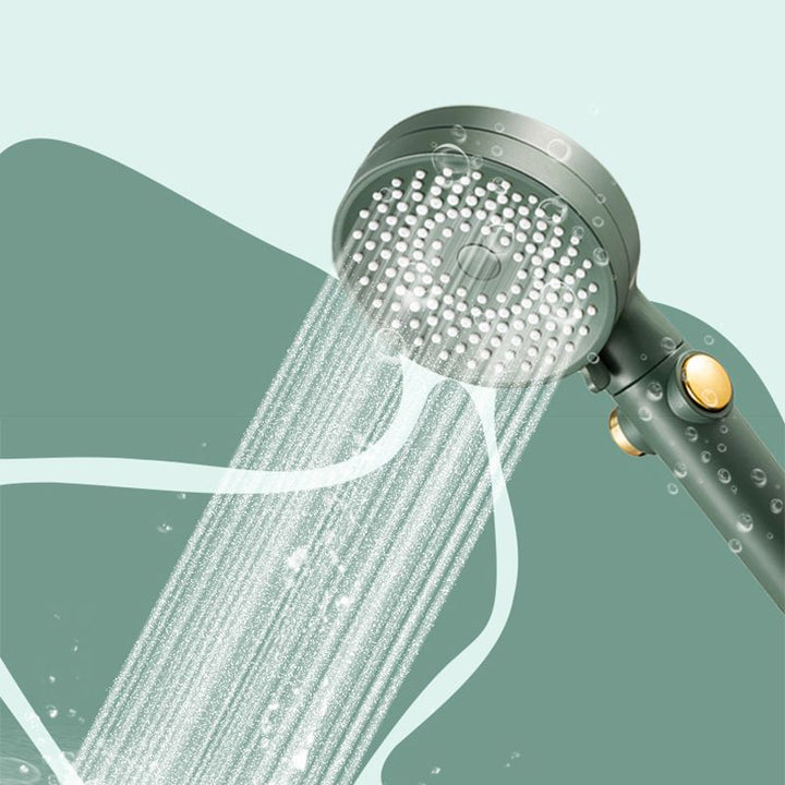 Lisslune | Contemporary Round Shower Head Combo Handheld Shower Head 9.8 Inch H Spray Head
