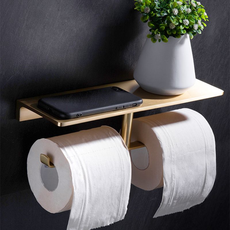 Lisslune | Brushed Brass Bathroom Hardware Set Retro Golden Bathroom Accessory Set