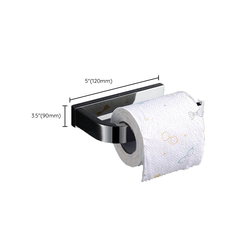 Lisslune | Polished Chrome Modern Bathroom Accessory Set made of Stainless Steel Towel Holder/Soap Dish