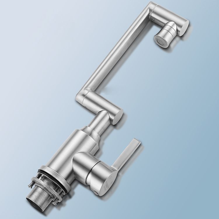 Lisslune | Swivel spout vessel sink faucet stainless steel lever handle sink faucet with water hose
