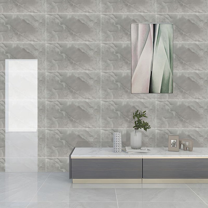 Lisslune | Rectangular Peel and Stick Back Wall Tile Modern Tile-Peel & Stick