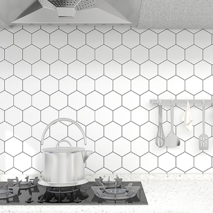 Lisslune | Modern Peel and Stick Wallpaper Smooth Removable and Adhesive Background Tiles for the Kitchen