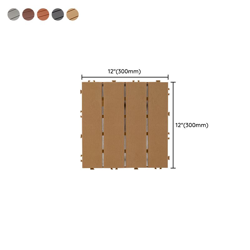 Lisslune | Modern Style WPC Flooring Corrosion Resistant Square Wood Floor