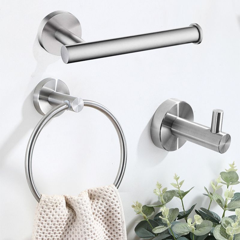 Lisslune | Stainless Steel Bathroom Set 3-piece Modern Style Simple Bathroom Accessory Set
