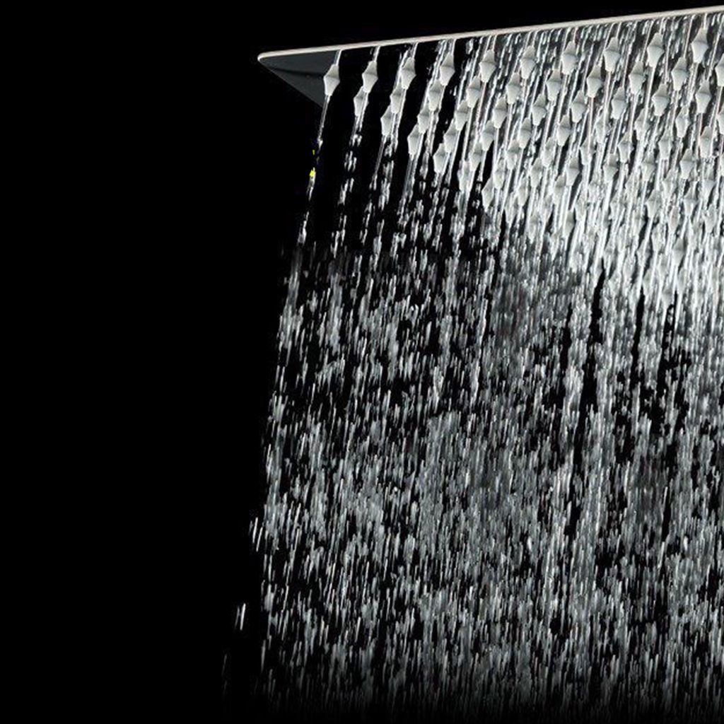 Lisslune | Stainless Steel Showerhead Combo Modern Fixed Showerhead for the Bathroom