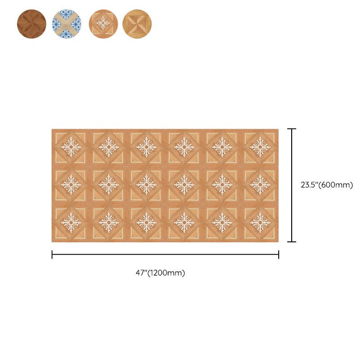 Lisslune | Fancy PVC Vinyl Floor Peel and Stick Geometrically Printed Vinyl Plank Floor