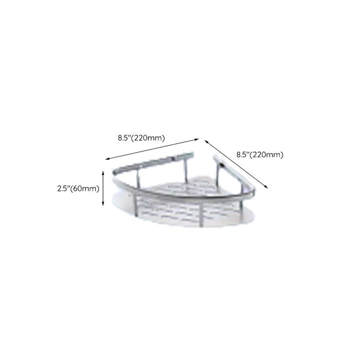 Lisslune | Contemporary bathroom accessory set made of aluminum with towel holder/bath shelf