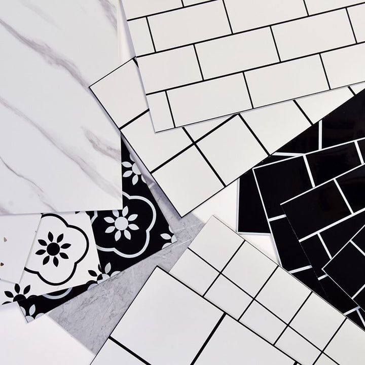Lisslune | Single Tile Wallpaper Peel and Stick Wall Tile with Rectangular Shape