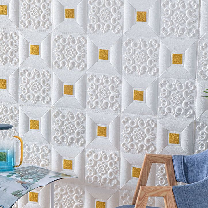 Lisslune | Modern Tin Back Wall Covering Smooth Wall Ceiling XPE Cotton Set of 1