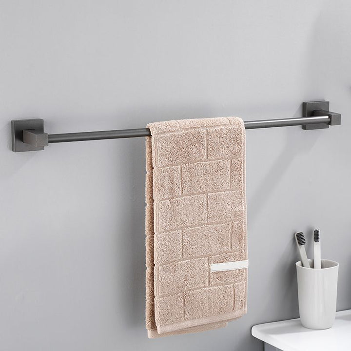 Lisslune | Contemporary bathroom accessories single piece or in a set made of gray metal