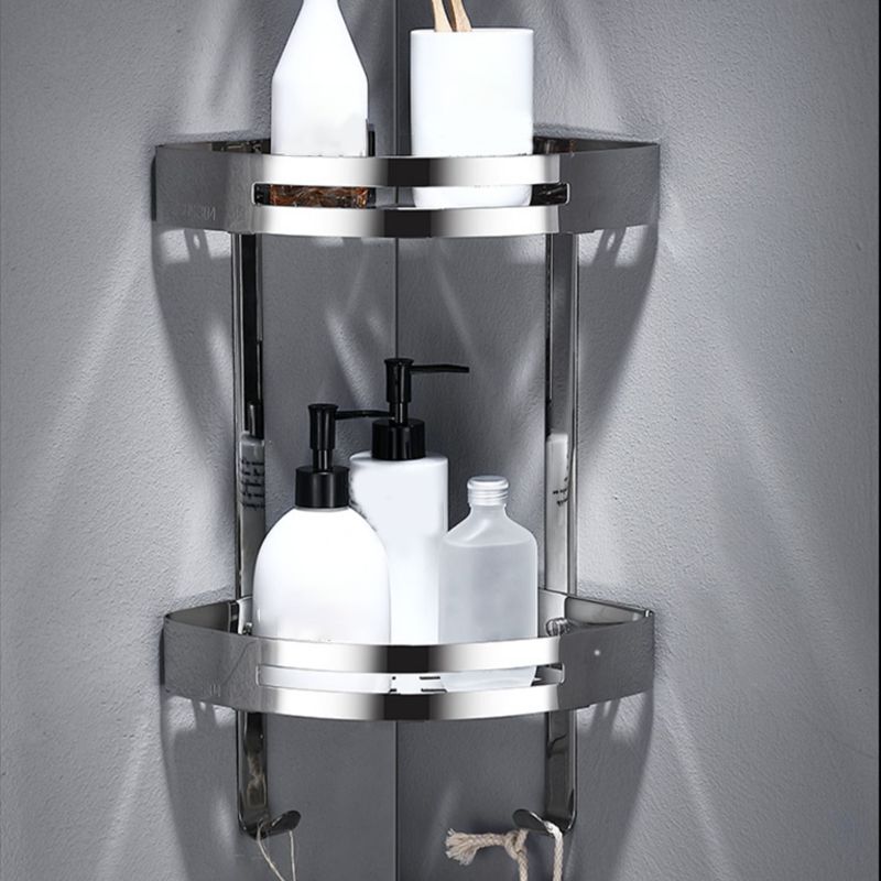 Lisslune | Modern Stainless Steel Bath Shelf Paper Holder Bathroom Accessory Set