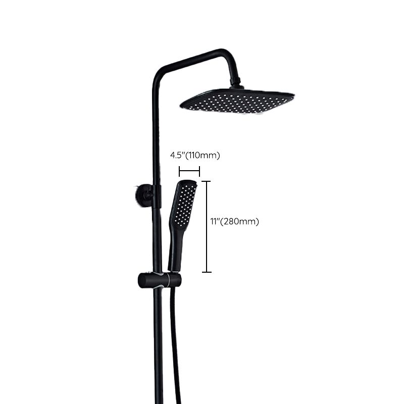 Lisslune | Modern adjustable swivel shower head metal shower fixture on the wall