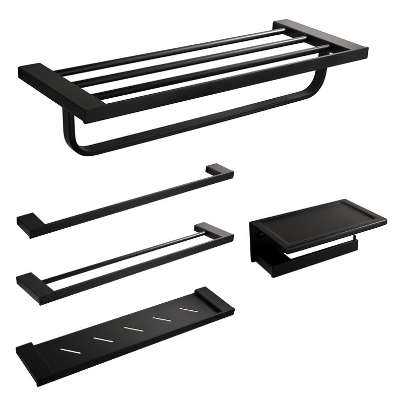 Lisslune | Traditional Bathroom Accessories Hardware Set in Black Metal