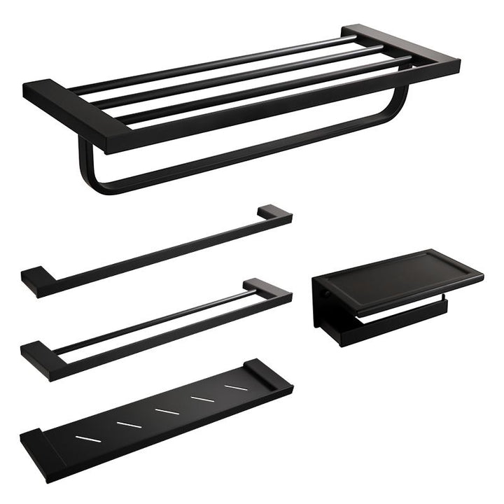 Lisslune | Traditional Bathroom Accessories Hardware Set in Black Metal