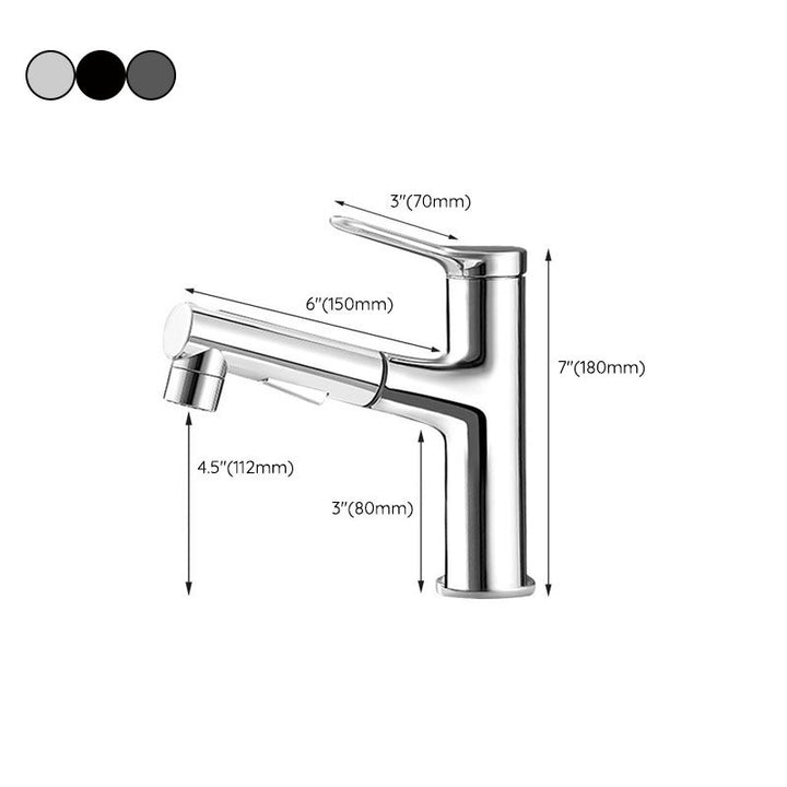 Lisslune | Modern Sink Faucet Pure Color Lavabo Faucet for the Bathroom
