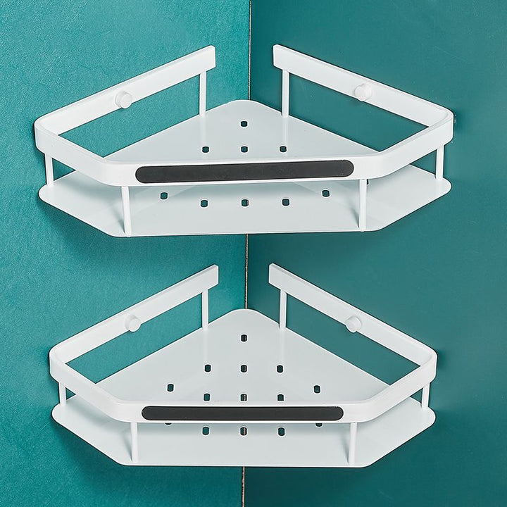 Lisslune | Matt white 3-piece modern bathroom accessory set, bathroom shelf