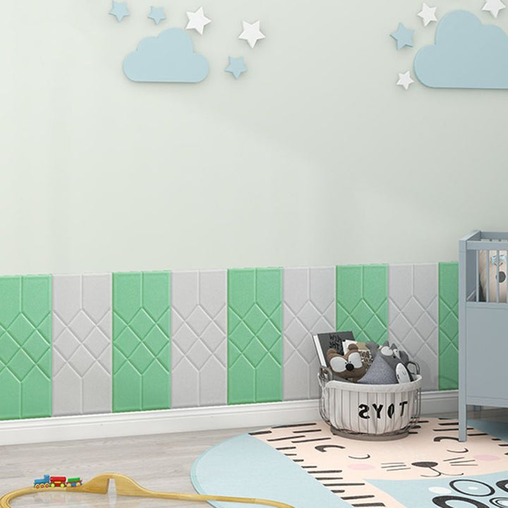 Lisslune | Modern PVC Cap Verflooring Smooth Wall Interior 3D Living Room Board Set of 2