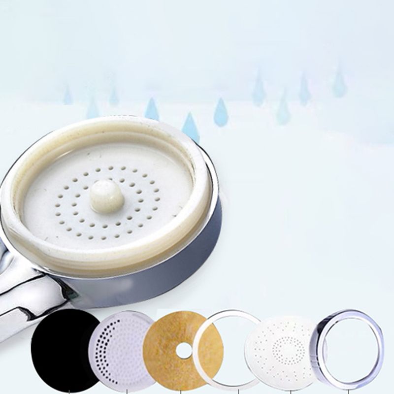 Lisslune | Modern handheld shower head 5 spray patterns chrome round wall mounted shower head