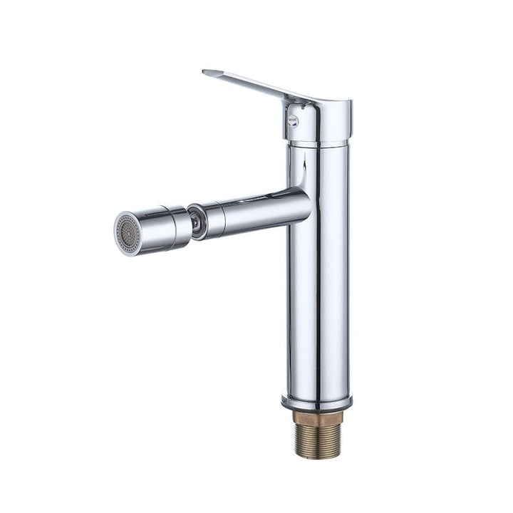Lisslune | Modern Sink Faucet Copper Lever Handle Low Arc Pull-Out Sink Faucet