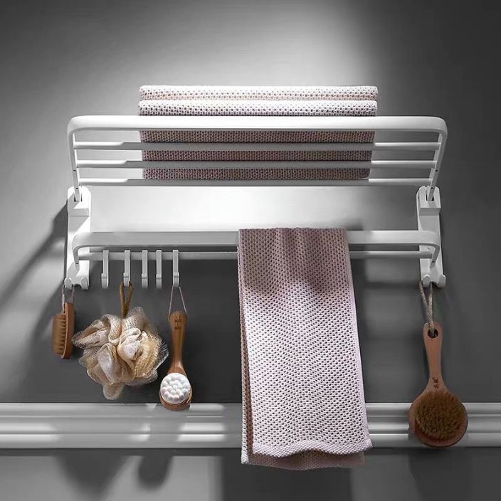 Lisslune | Aluminum Bathroom Accessories Set Modern White Bathroom Accessories Set