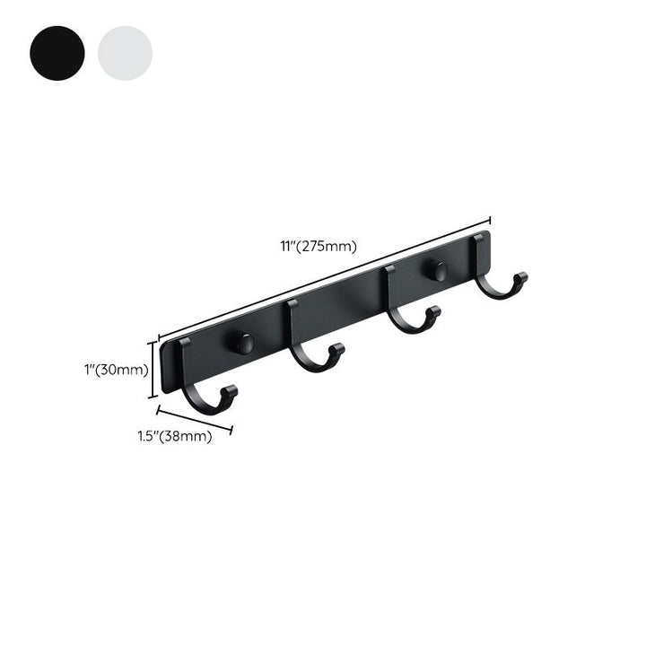 Lisslune | Modern Bathroom Accessories Set Silver/Black Bathroom Accessory Kit