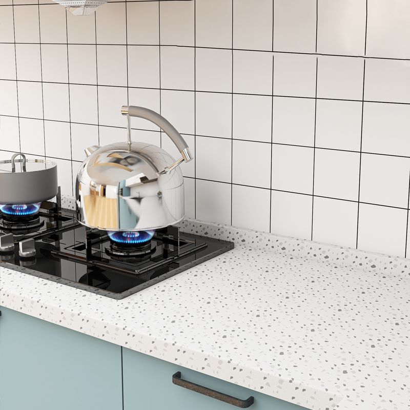 Lisslune | Modern Kitchen Backsplash Tile Check Print Peel and Stick Backsplash Tile