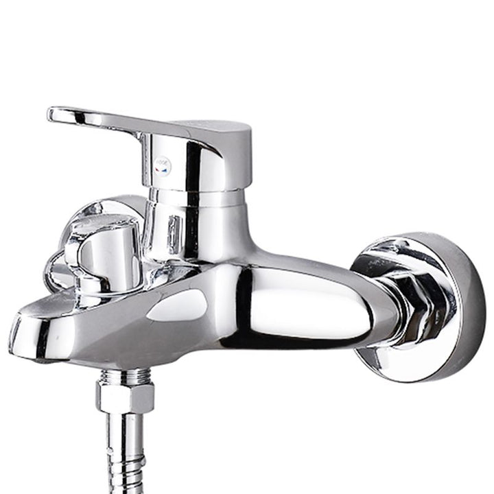 Lisslune | Tradition Fixed Bathtub Mixer Wall Mount Lever Handle Bathtub Mixer