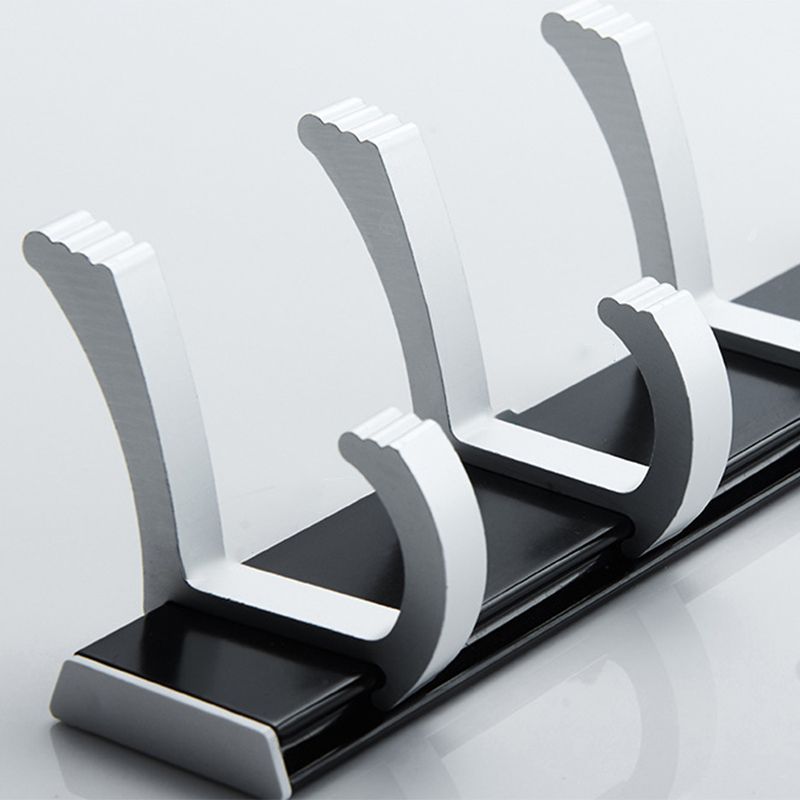 Lisslune | Modern Bathroom Accessories Set Silver/Black Bathroom Accessory Kit
