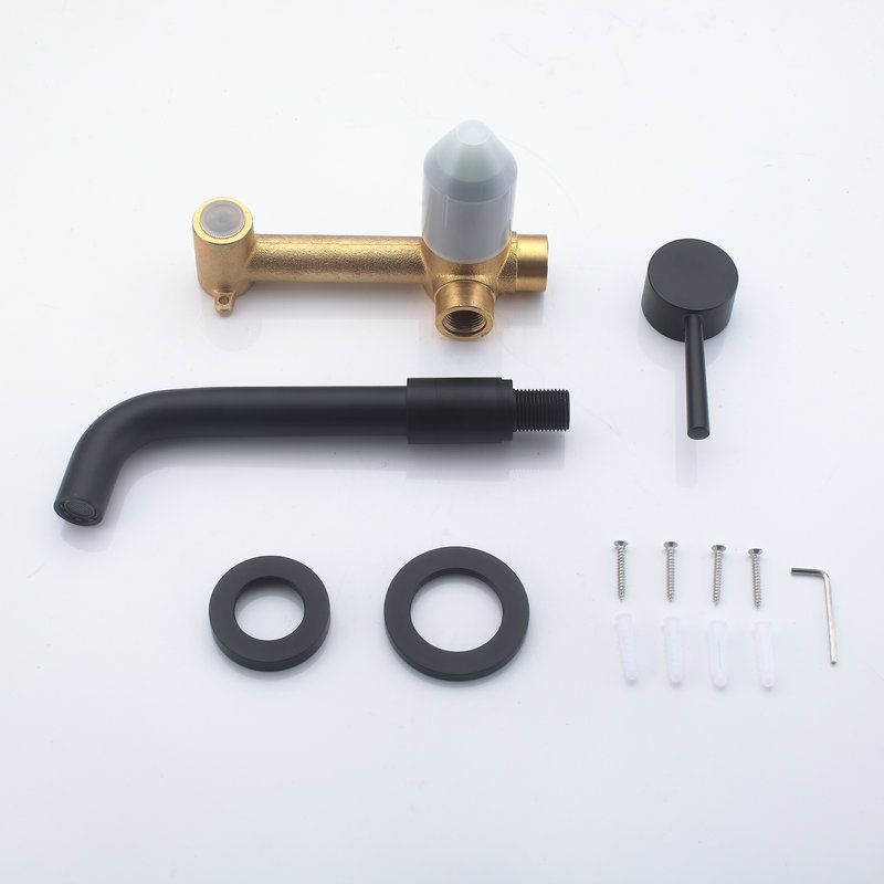 Lisslune | Wall-mounted faucet Glam Style sink bathroom faucet with lever handle