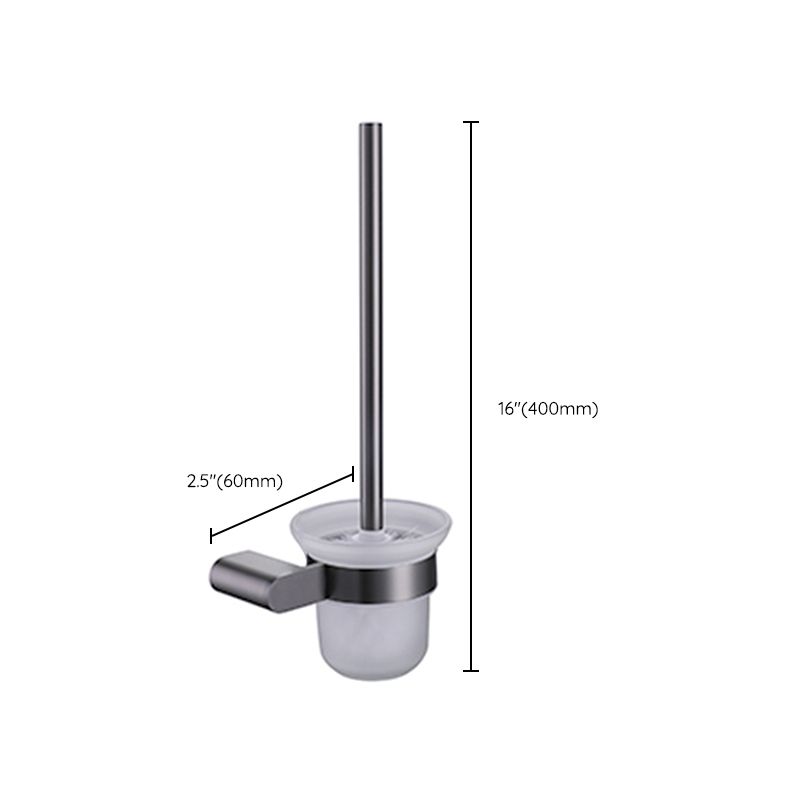 Lisslune | Dark gray modern bathroom accessory set stainless steel bathroom accessory set