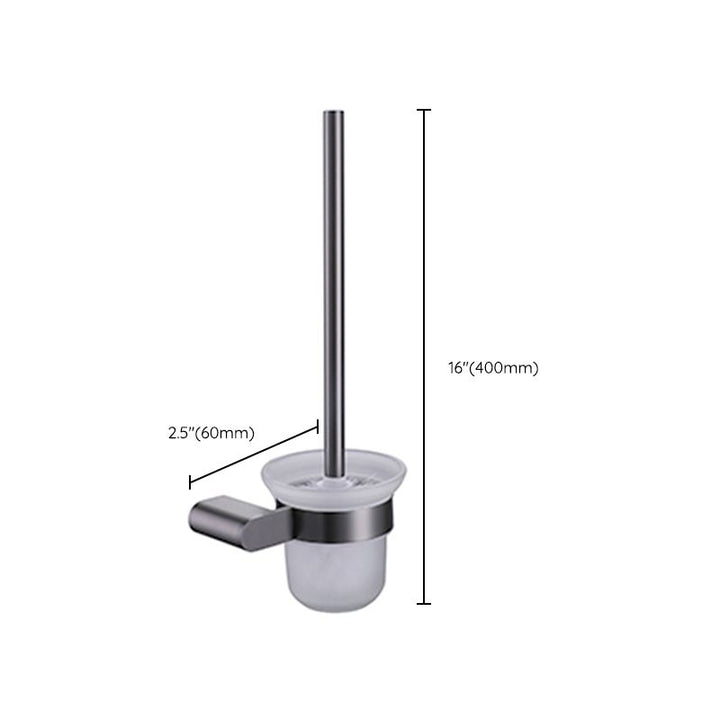 Lisslune | Dark gray modern bathroom accessory set stainless steel bathroom accessory set