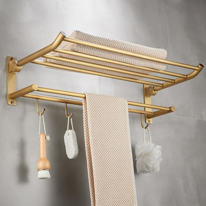 Lisslune | Modern Bathroom Accessory Set Paper Holder Bathroom Shelf Gold Bathroom Fittings Set