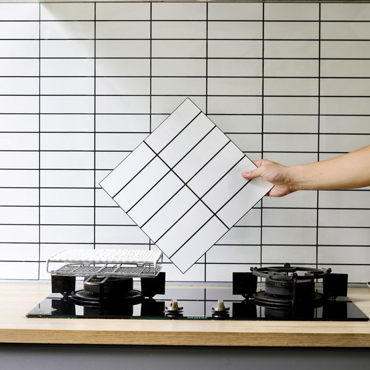 Lisslune | Plastic Peel and Stick Tiles Modern Peel and Stick Tiles for Kitchen and Bathroom
