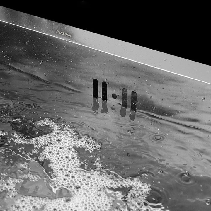 Lisslune | Classic sink made of stainless steel built-in sink with scratch-resistant basin for the kitchen
