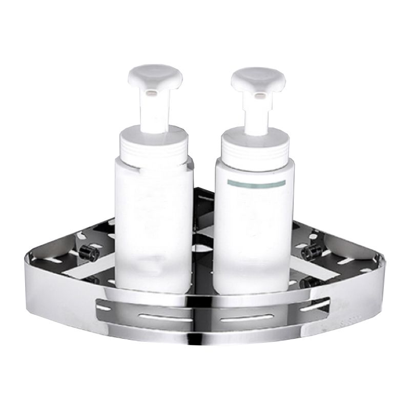 Lisslune | Modern Bathroom Hardware Set Silver Bath Shelf Bath Hardware Set