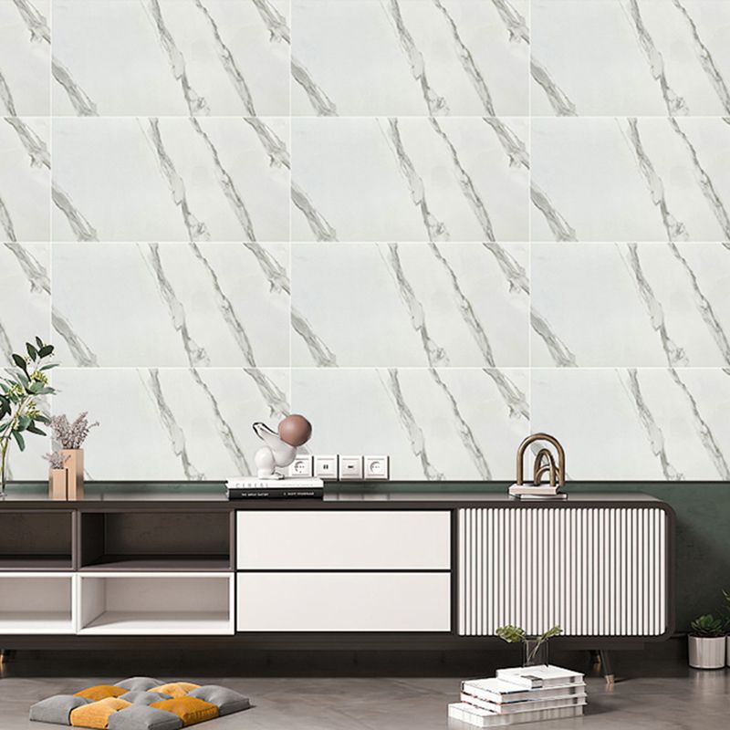 Lisslune | Rectangular Peel and Stick Back Wall Tile Modern Tile-Peel & Stick