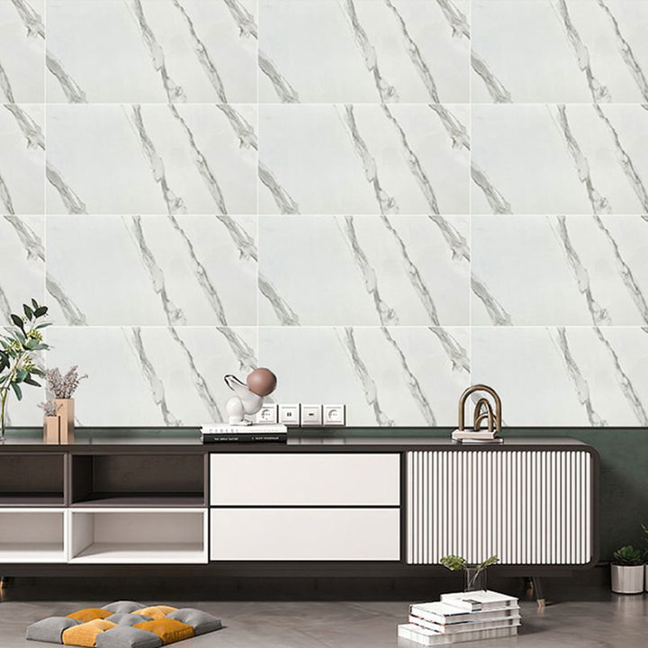 Lisslune | Rectangular Peel and Stick Back Wall Tile Modern Tile-Peel & Stick