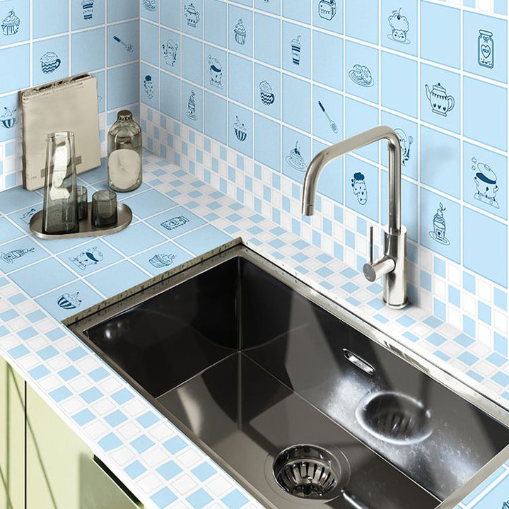 Lisslune | Modern splash protection wall tile PVC self-adhesive wallpaper for kitchen backsplash