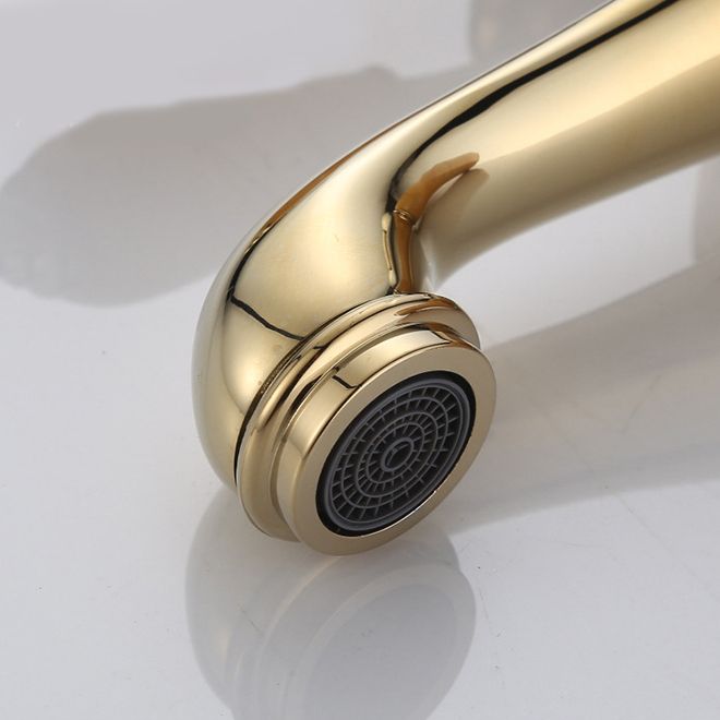 Lisslune | Luxury Vessel Faucet Brass Lever Handles Low Arc Sink Faucet