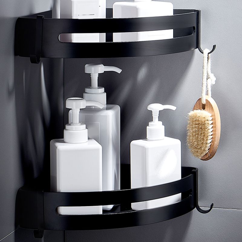 Lisslune | Black Bathroom Set Modern 1/2/3 - Piece Anti-Rust Bathroom Rack